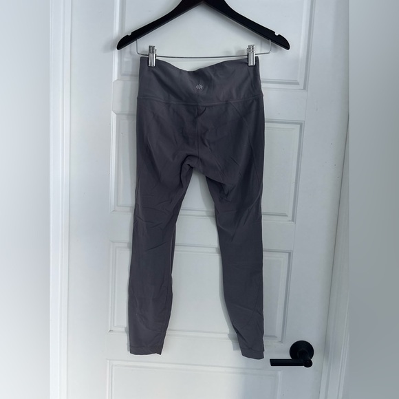 Athleta Charcoal Grey High-Rise Performance Leggings Size S Sleek & Sculpting - Picture 3 of 7
